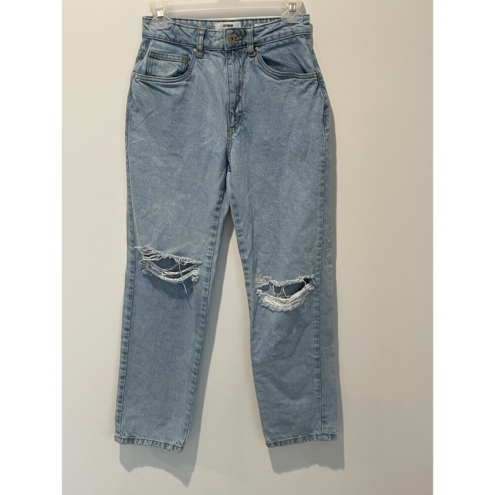 Cotton On Jeans Womens 4 Straight Denim Cotton‎ Pockets